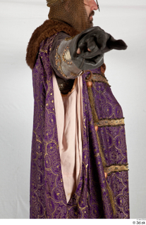  Photos Medieval Knigh in cloth armor 1 Medieval clothing Medieval knight gambeson purple cloak upper body 0005.jpg